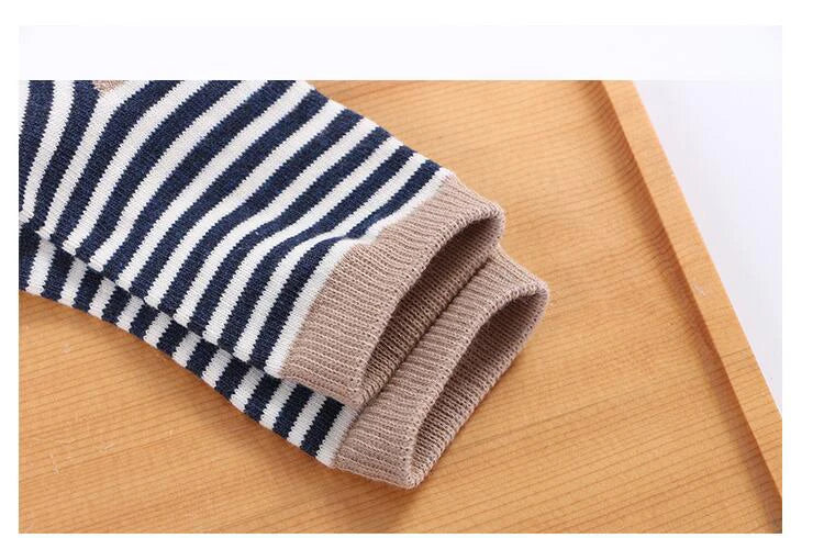 5 Pairs/Lot Kids Soft Cotton Socks Boy Girl Baby Infant Fashion Stripe Warm For Autumn Winter 0-8 Years Children Cartoon Socks