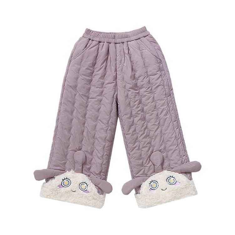 Girls' cotton pants autumn and winter models,Egg  Velvet Cotton Pants for Children