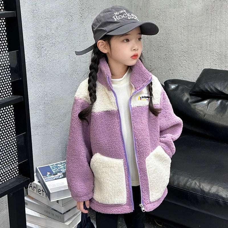 Children's Lamb Wool Warm Jacket – Cozy &amp; Stylish