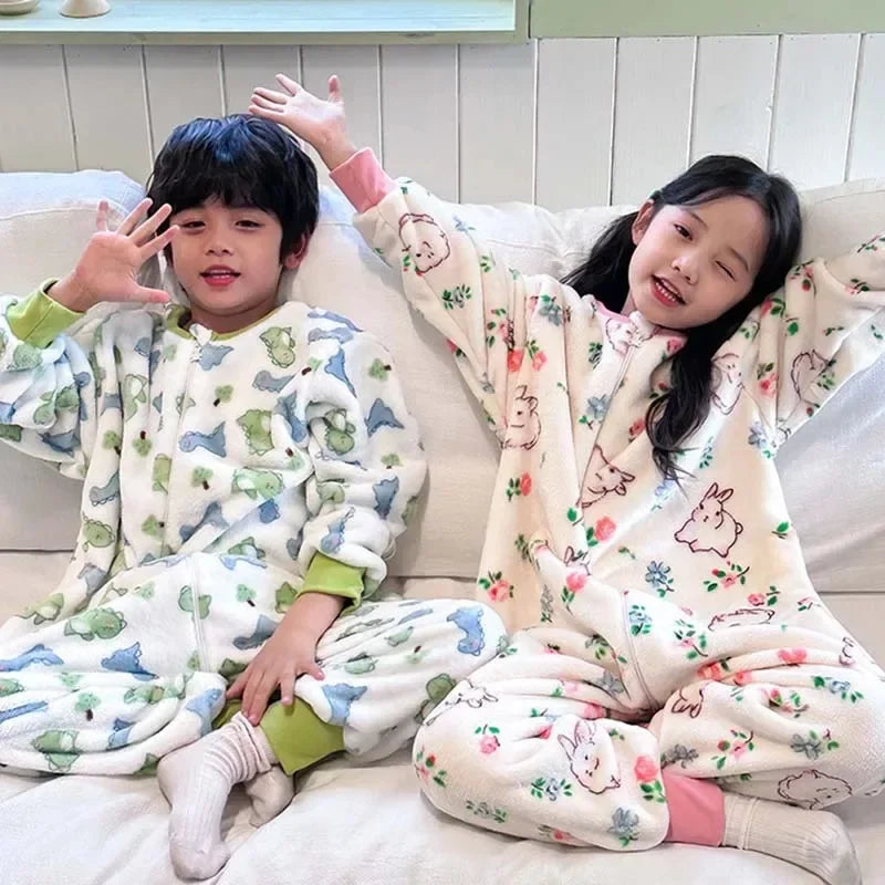 Cartoon Flannel Fleece Children’s Baby Sleepwear