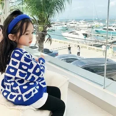 Children's Knitted Cardigan Sweater – Warm Winter Wear for Boys & Girls