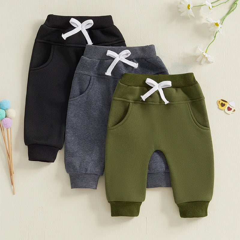 Baby Boys' 3-Pack Pull-on Jogger Pants