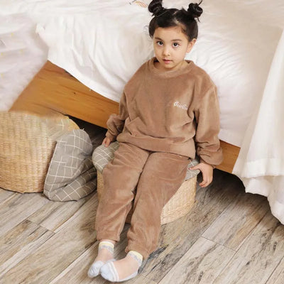 Soft Pajamas Sets for Kids Boys Girls Long Sleeves Pants