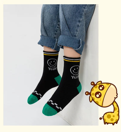 Kids' Cotton Cartoon Socks – Cozy & Colorful! 🧦🌈