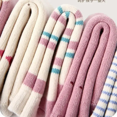 Thick Winter Socks for Girls - Pack of 5 Pairs