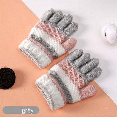 Winter Autumn Soft Knitted Baby Gloves