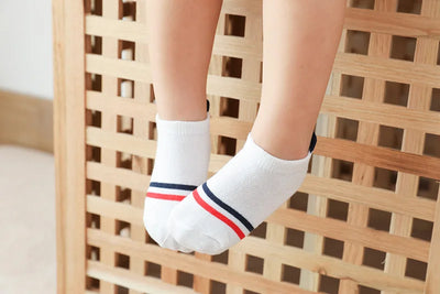 JhonTang - 5 Pairs Cute Heart Mesh Socks for Kids