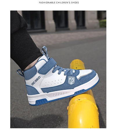 2024 New Fashion Kids Sneakers - High Top Skateboarding Shoes