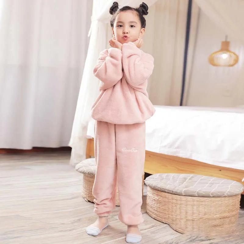 Soft Pajamas Sets for Kids Boys Girls Long Sleeves Pants