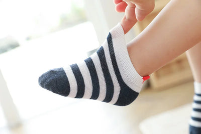 JhonTang - 5 Pairs Cute Heart Mesh Socks for Kids