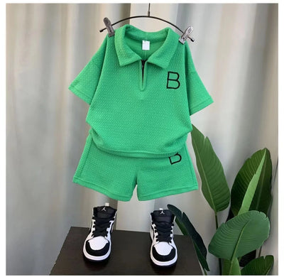 Summer Boys' Tracksuit Set - T-Shirt &amp; Shorts (2PCS)