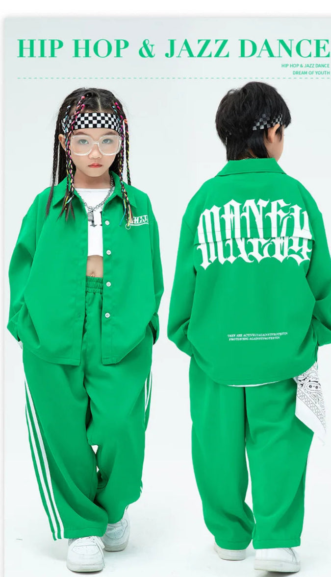 Streetwear Boys &amp; Girls Hip Hop Loose Shirt &amp; Sweatpants Set