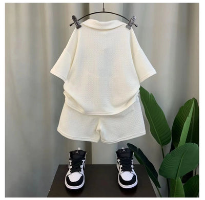 Summer Boys' Tracksuit Set - T-Shirt &amp; Shorts (2PCS)