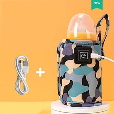 USB Milk Water Warmer Stroller Insulated Bag Baby Nursing Bottle Heater Safe Kids Supplies for Infant Outdoor Travel Accessories