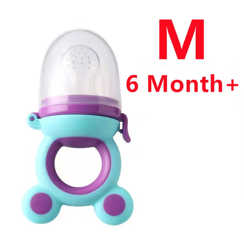 🍼 Baby Teether Nipple Fruit Food Feeder – Pacifier Clip BPA Free