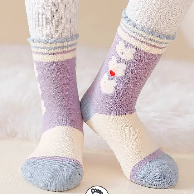 Girls' Winter Socks – Warm, Soft &; Adorable ❄️🧦