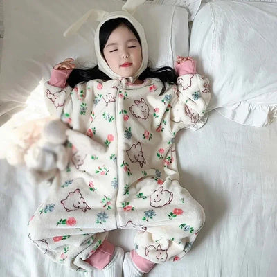 Cartoon Flannel Fleece Children’s Baby Sleepwear