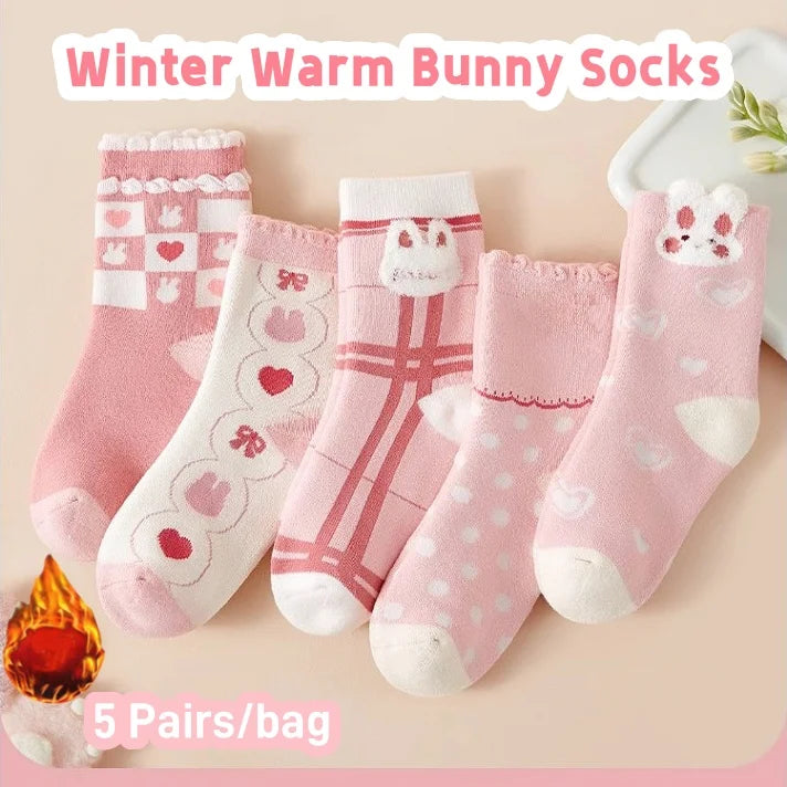 Girls' Winter Socks – Warm, Soft &; Adorable ❄️🧦