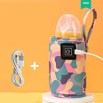 USB Milk Water Warmer Stroller Insulated Bag Baby Nursing Bottle Heater Safe Kids Supplies for Infant Outdoor Travel Accessories