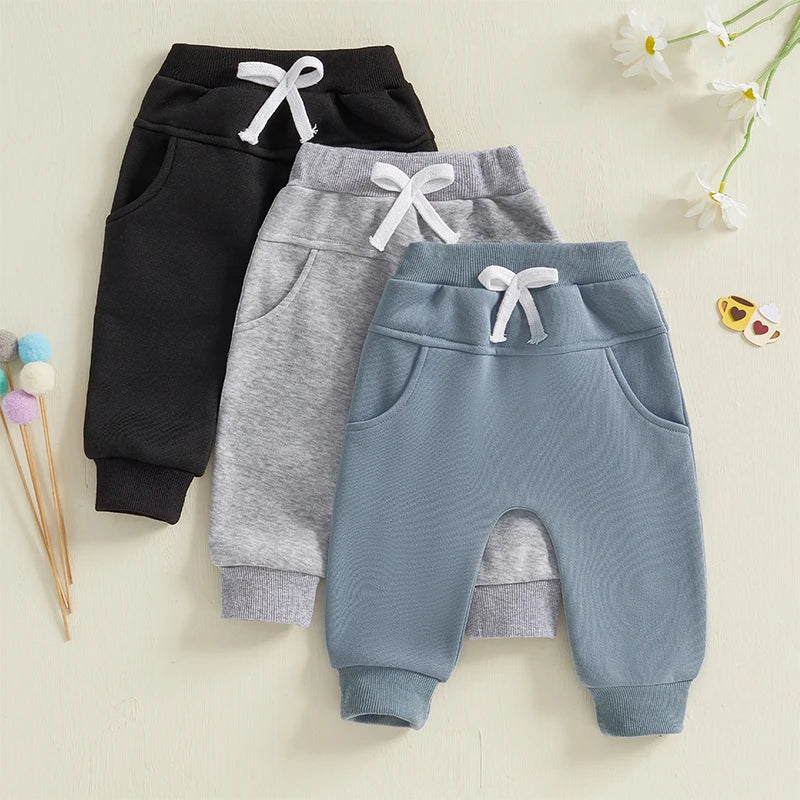 Baby Boys' 3-Pack Pull-on Jogger Pants