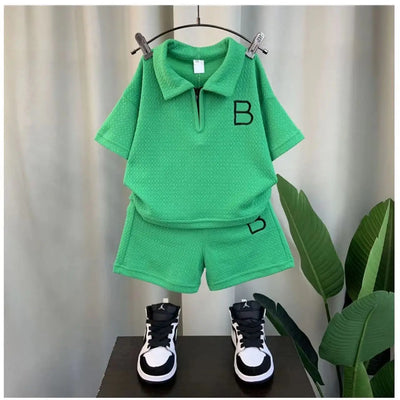 Summer Boys' Tracksuit Set - T-Shirt &amp; Shorts (2PCS)