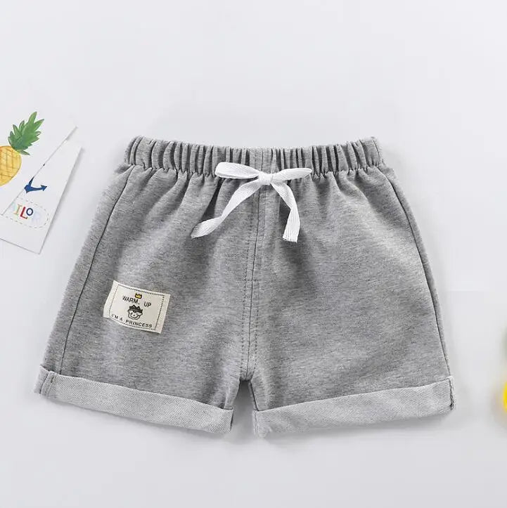 Boys Casual Knitted Shorts – Summer Elastic Waist Shorts for Toddlers ; Kids