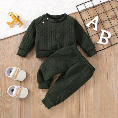 7 Colors Newborn Baby Girl/Boy Clothes Set - Solid Color Top &Pants (1-3 Years)