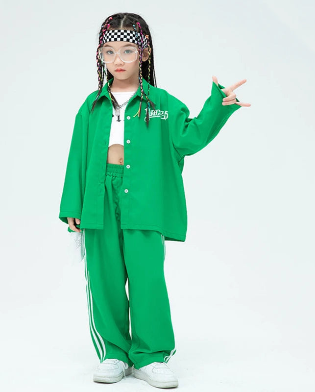 Streetwear Boys &amp; Girls Hip Hop Loose Shirt &amp; Sweatpants Set