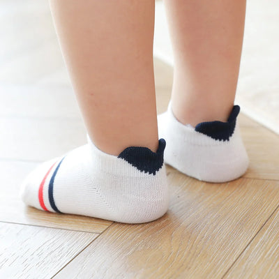 JhonTang - 5 Pairs Cute Heart Mesh Socks for Kids