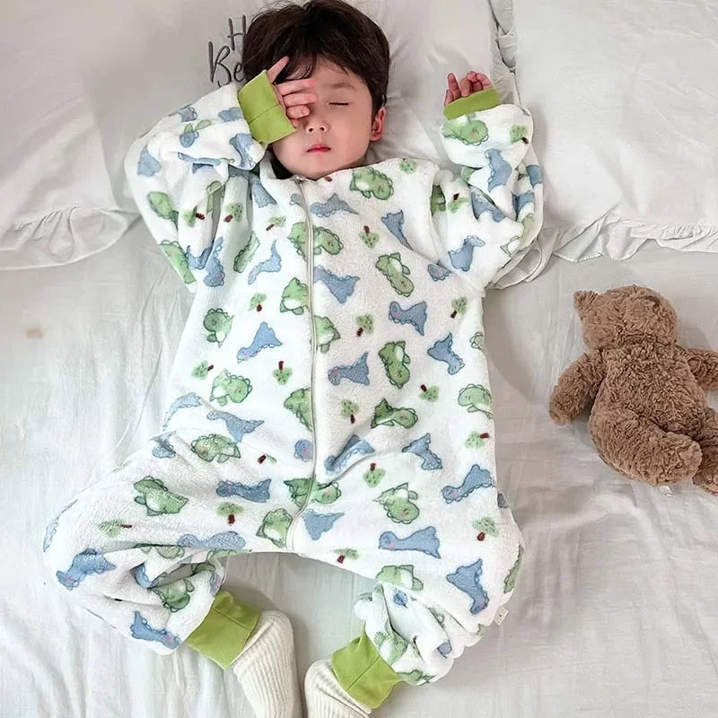 Cartoon Flannel Fleece Children’s Baby Sleepwear