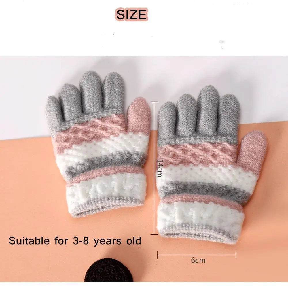 Winter Autumn Soft Knitted Baby Gloves