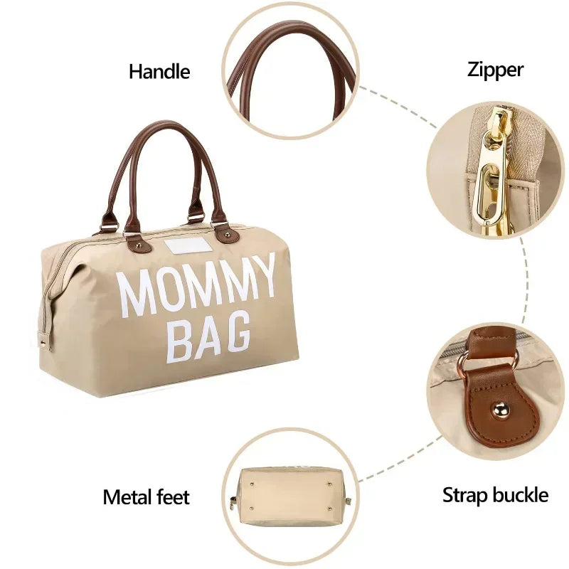 👜 Large Capacity Diaper Bag - Ideal for Moms