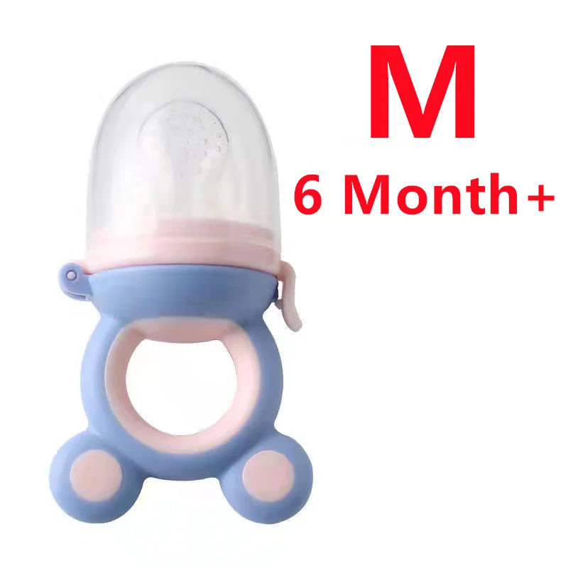 🍼 Baby Teether Nipple Fruit Food Feeder – Pacifier Clip BPA Free