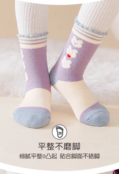 Girls' Winter Socks – Warm, Soft &; Adorable ❄️🧦