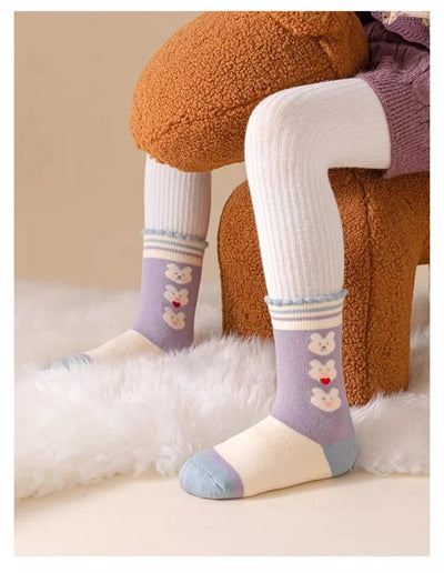 Girls' Winter Socks – Warm, Soft &; Adorable ❄️🧦