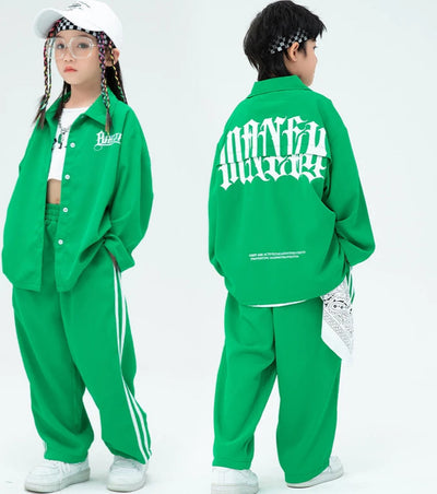 Streetwear Boys &amp; Girls Hip Hop Loose Shirt &amp; Sweatpants Set