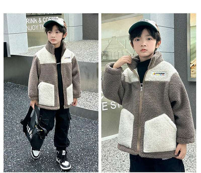 Children's Lamb Wool Warm Jacket – Cozy &amp; Stylish