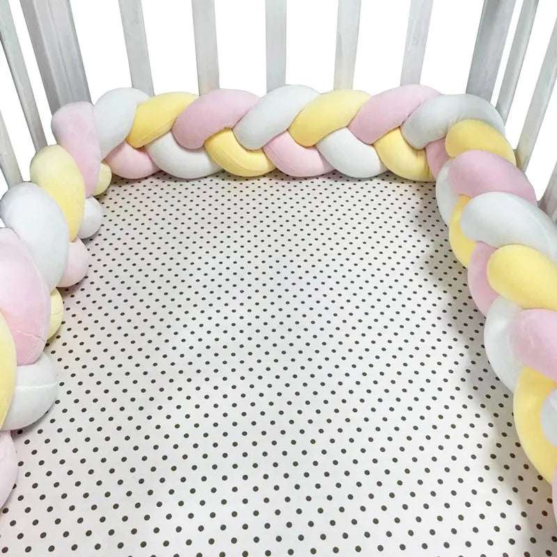 Insular Knot Braid Bumper – Infant Cradle Cot Protector