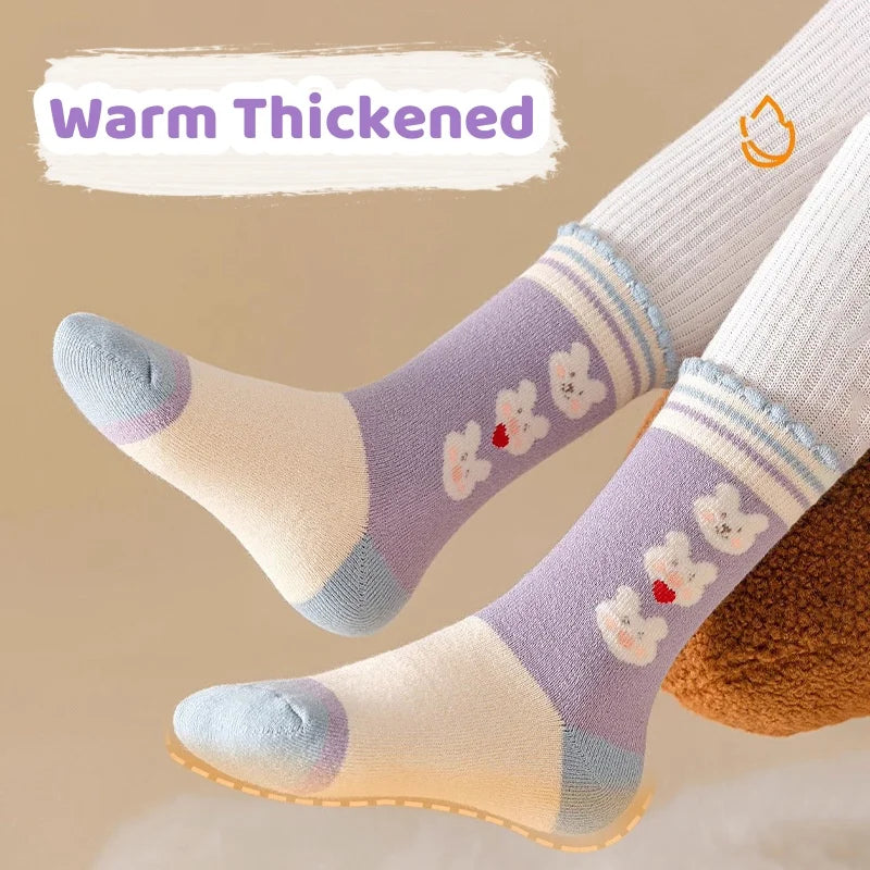 Girls' Winter Socks – Warm, Soft &; Adorable ❄️🧦