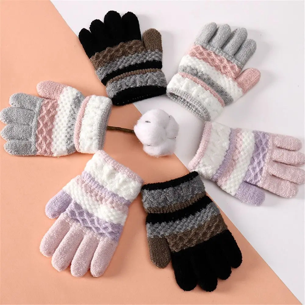 Winter Autumn Soft Knitted Baby Gloves