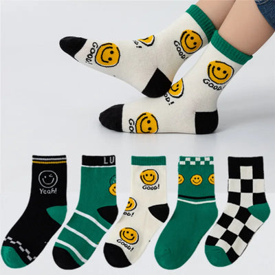 Kids' Cotton Cartoon Socks – Cozy & Colorful! 🧦🌈