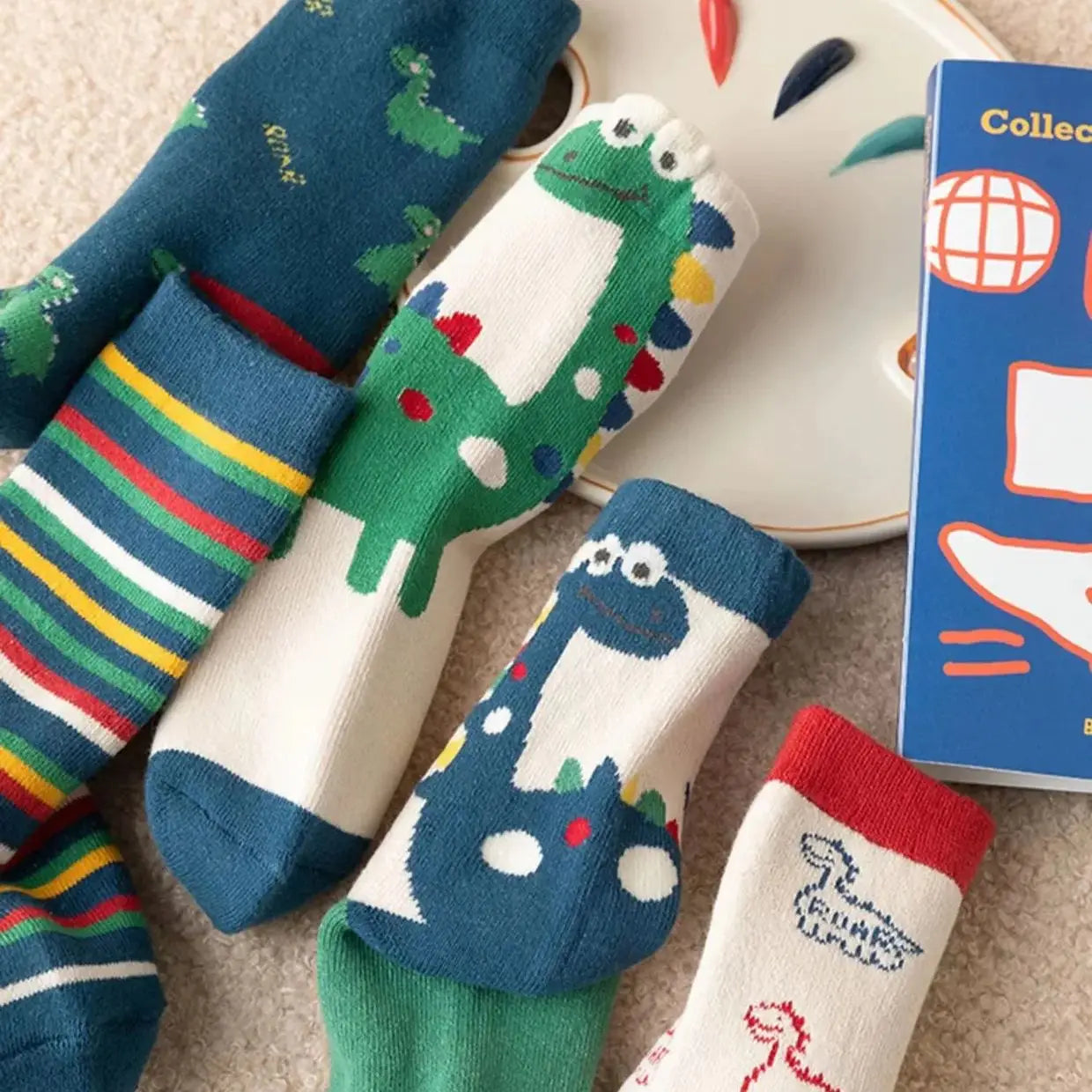 Winter Socks Baby Socks 5 Pairs /bag Warm Cotton Cartoon Socks Kids Girls Boys Thicken Sock