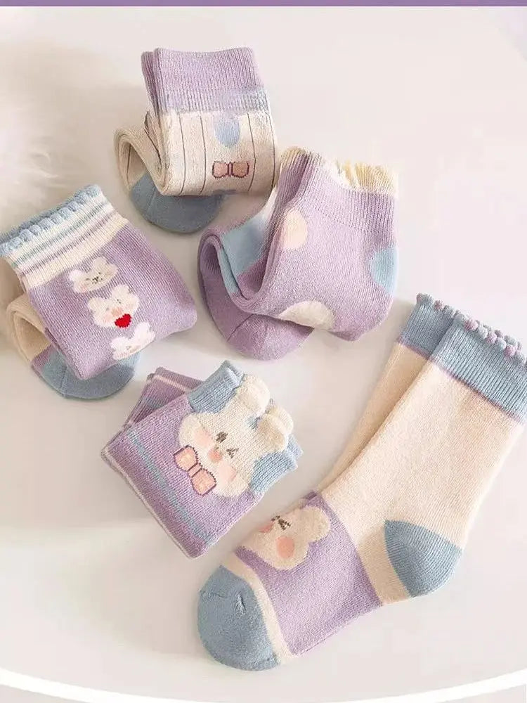 Girls' Winter Socks – Warm, Soft &; Adorable ❄️🧦