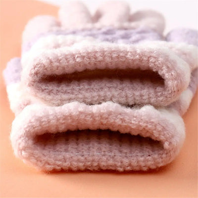 Winter Autumn Soft Knitted Baby Gloves