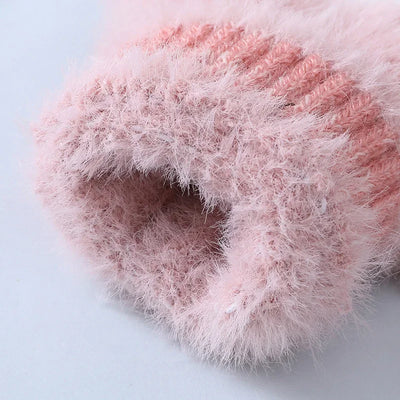 Cartoon Cat Paw Fingerless Flip Mittens – Cozy & Cute