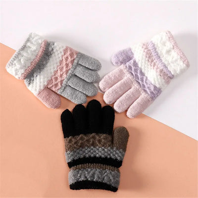 Winter Autumn Soft Knitted Baby Gloves