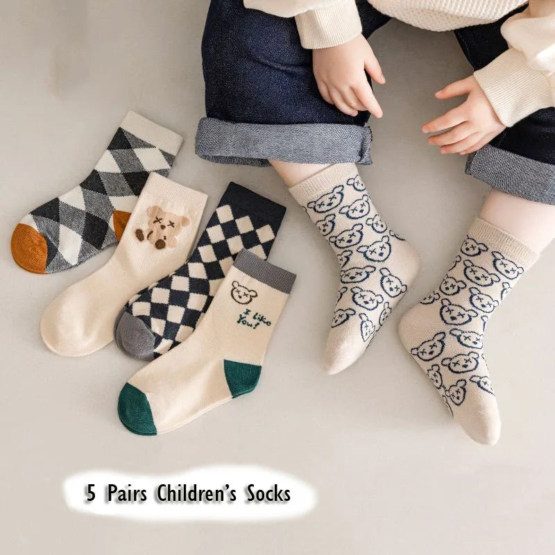 Cute Bear Cotton Socks for Kids