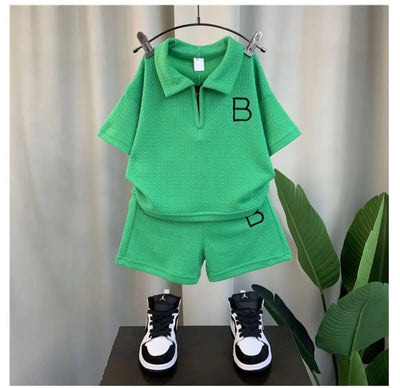 Summer Boys' Tracksuit Set - T-Shirt &amp; Shorts (2PCS)