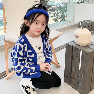 Children's Knitted Cardigan Sweater – Warm Winter Wear for Boys & Girls