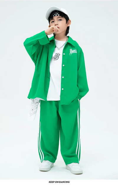 Streetwear Boys &amp; Girls Hip Hop Loose Shirt &amp; Sweatpants Set